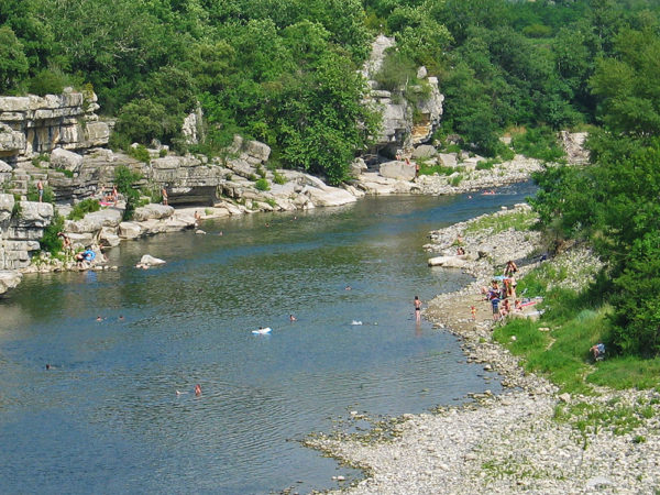 Baignade en rivière